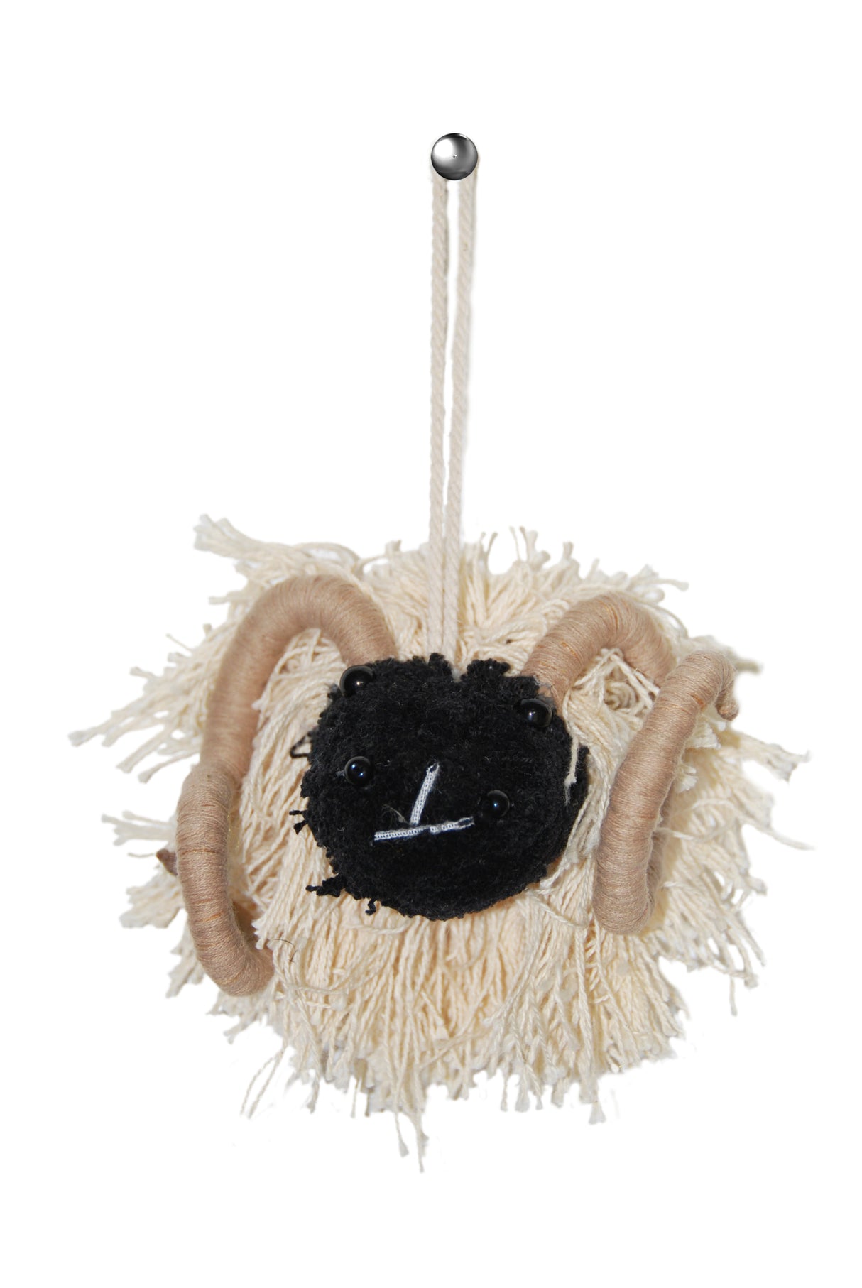 Black Faced Ram Wool Hanging Decoration