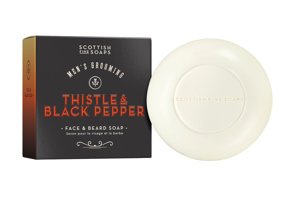 Thistle & Black Pepper Face & Board Soap (Boxed) 100g