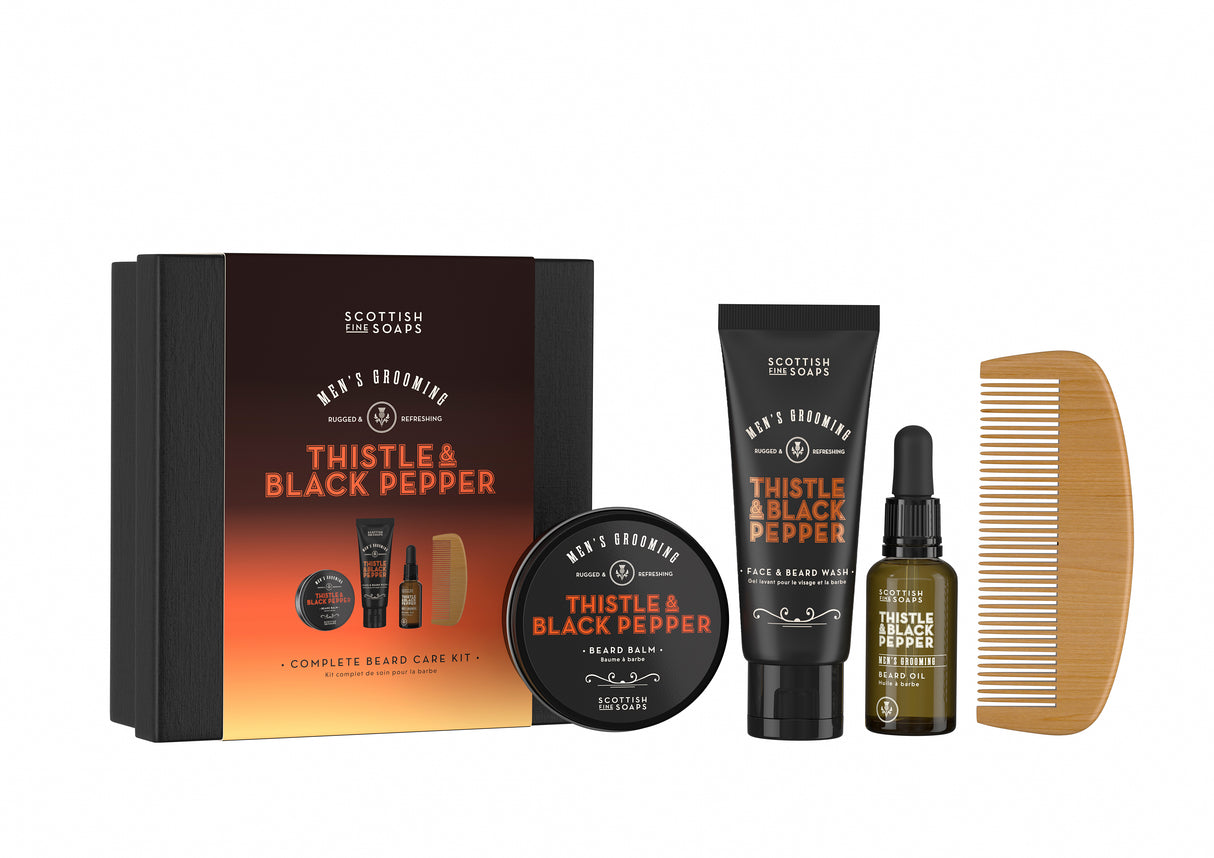 Thistle & Black Pepper Complete Beard Care Set