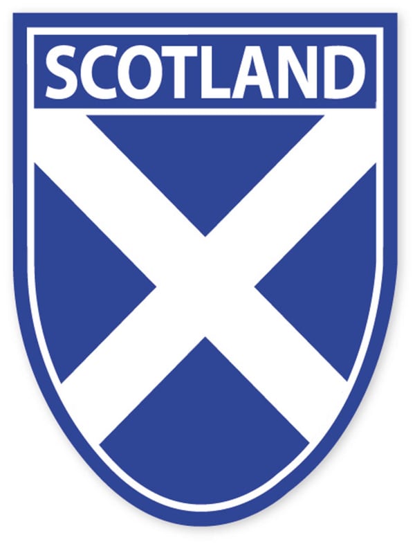 Saltire Shield Sticker