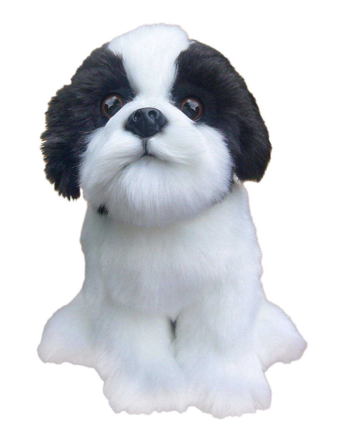 12 inch Black & White Shih-Tzu Soft Toy
