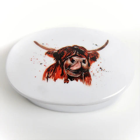 Highland Cow Trinket Box (Aluminium - 12cm)