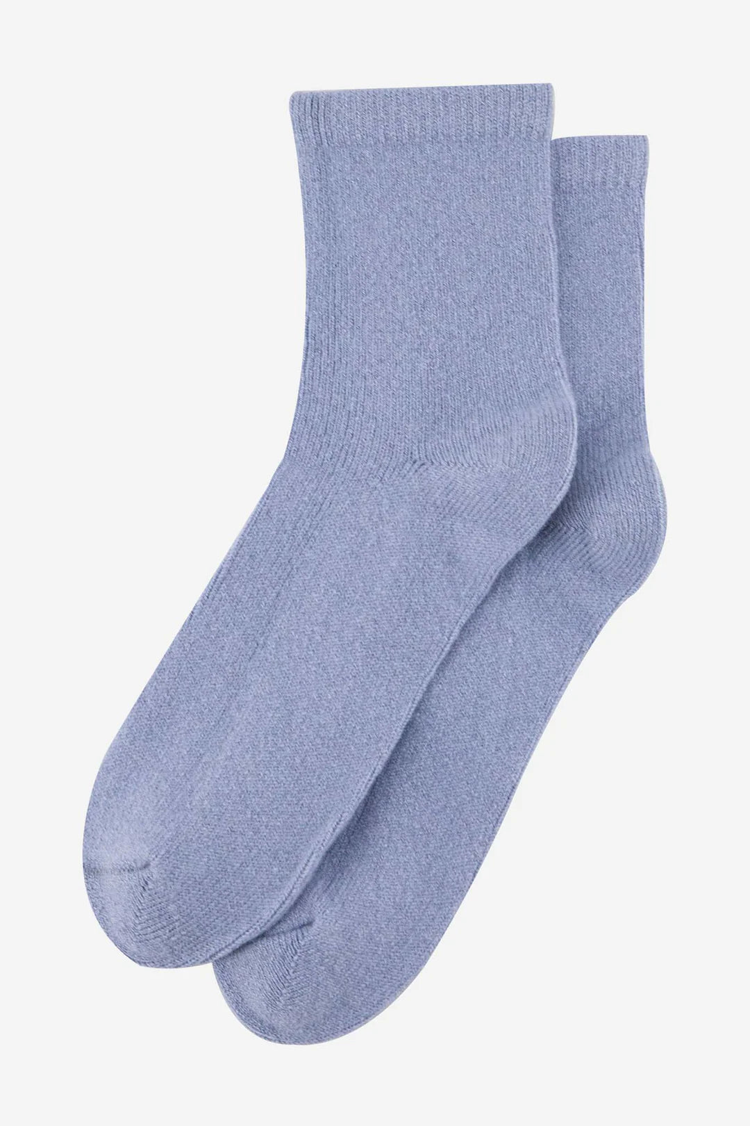 Ladies Denim Blue Cashmere Socks