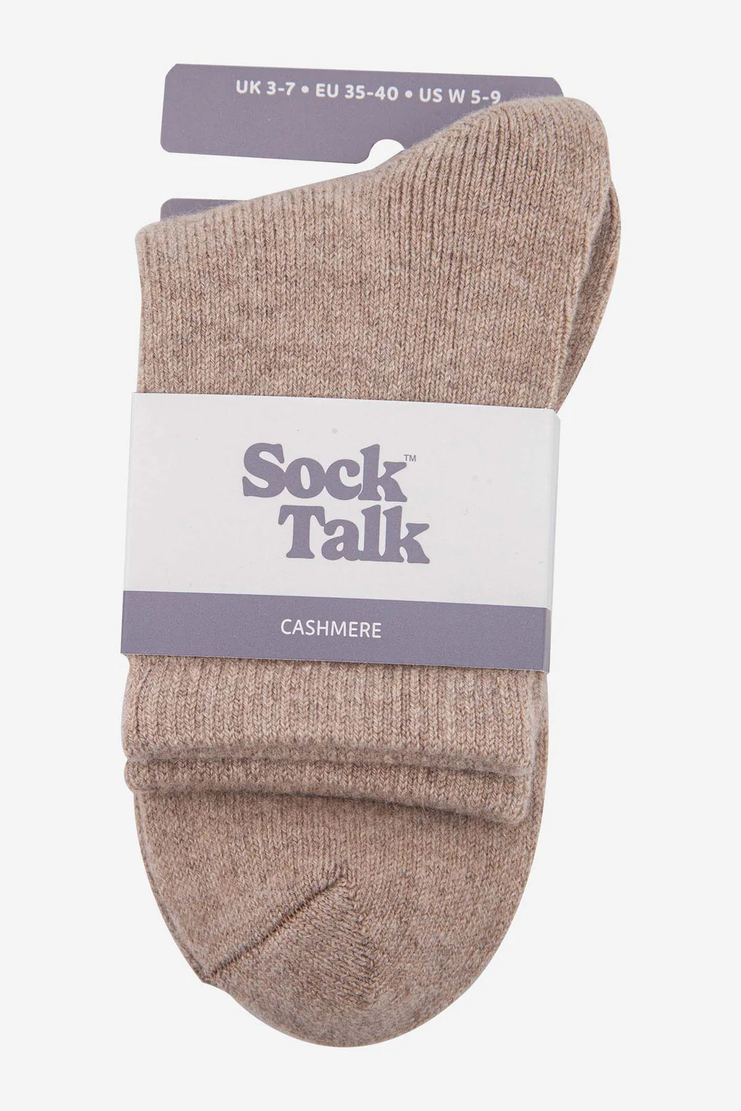 Ladies Camel Cashmere Socks