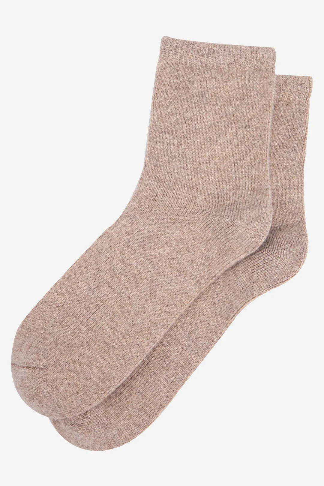 Ladies Camel Cashmere Socks
