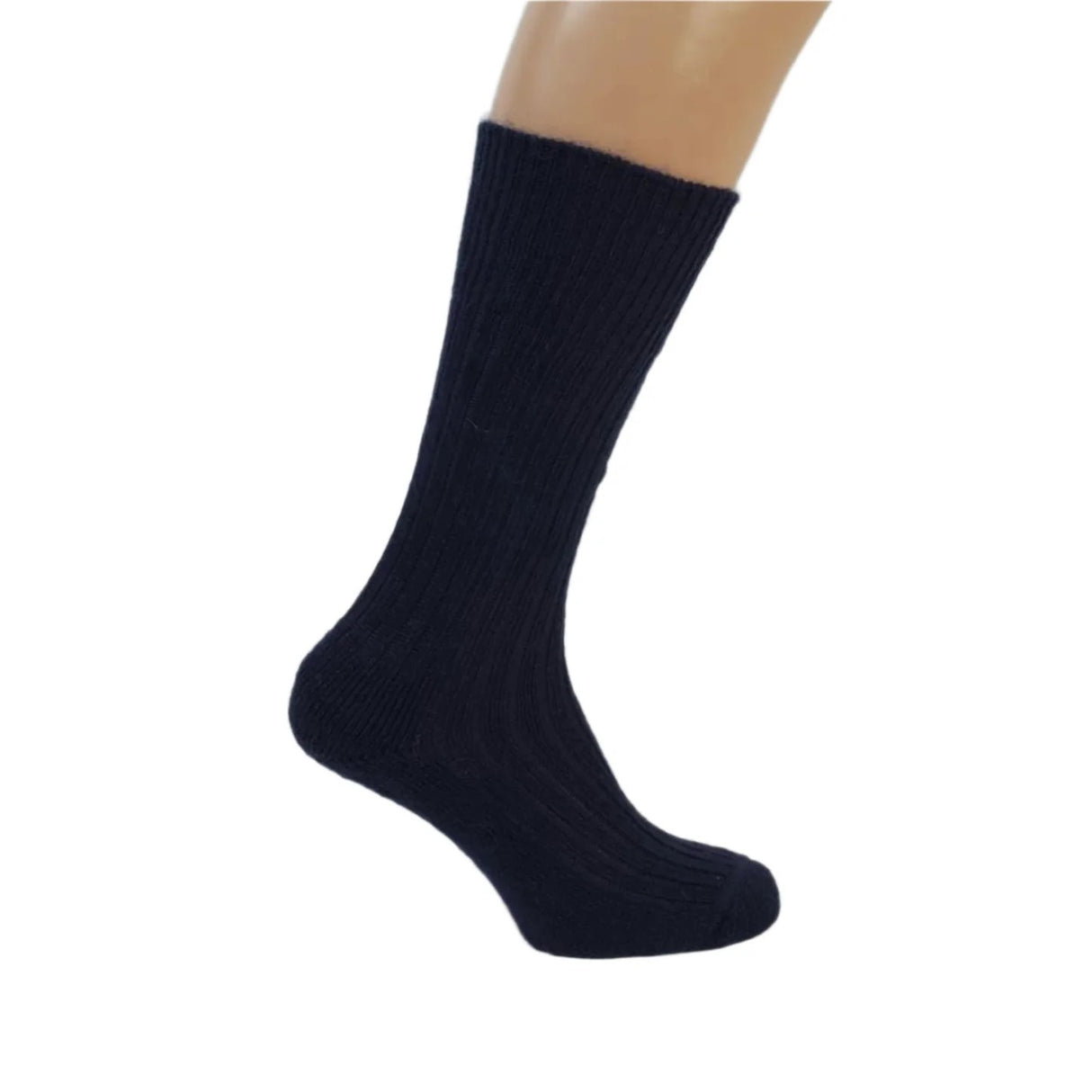 Fife Black Three Quarter Length Mohair Boot Socks
