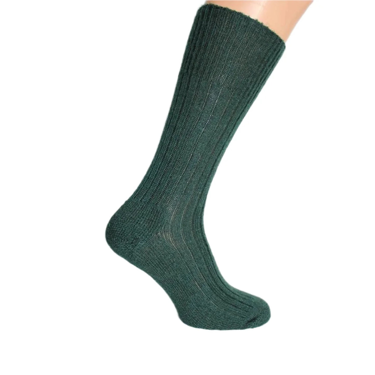 Fife Green Three Quarter Length Mohair Boot Socks
