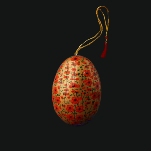 2” Golden Hazara Hanging Easter Egg Decoration