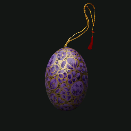 2” Enchanted Purple Hanging Easter Egg Decoration