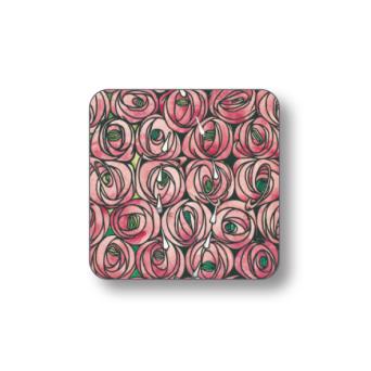 Charles Rennie Macintosh Rose & Teardrop Coaster