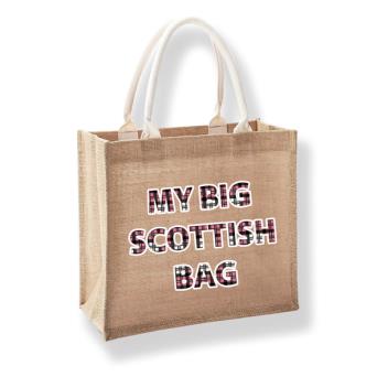 My Big Scottish Bag Jute Bag