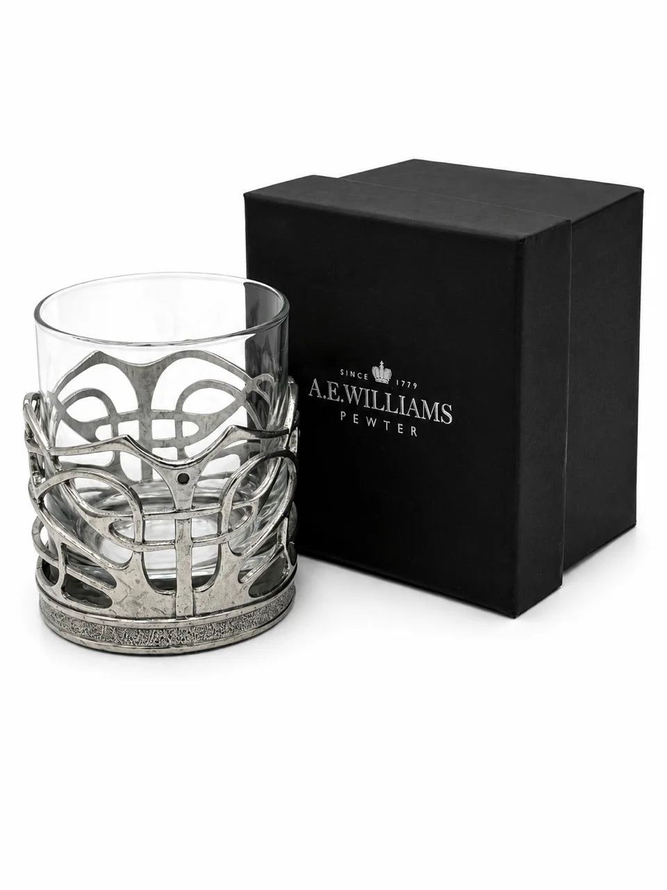 Pewter Whisky Tumbler With Enamelled Dot