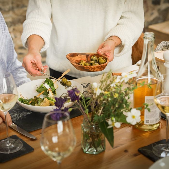 Olive Wood Olives Dish