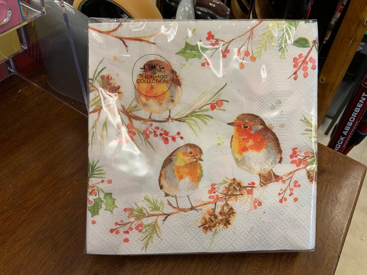 Jennifer Rose Winter Robin Napkins