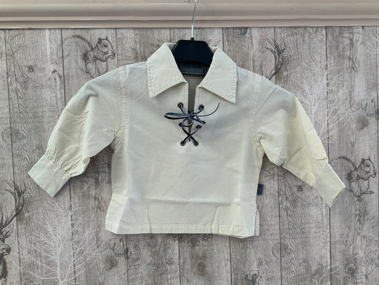 Cream Childrens Highlander (Ghillie) Shirt