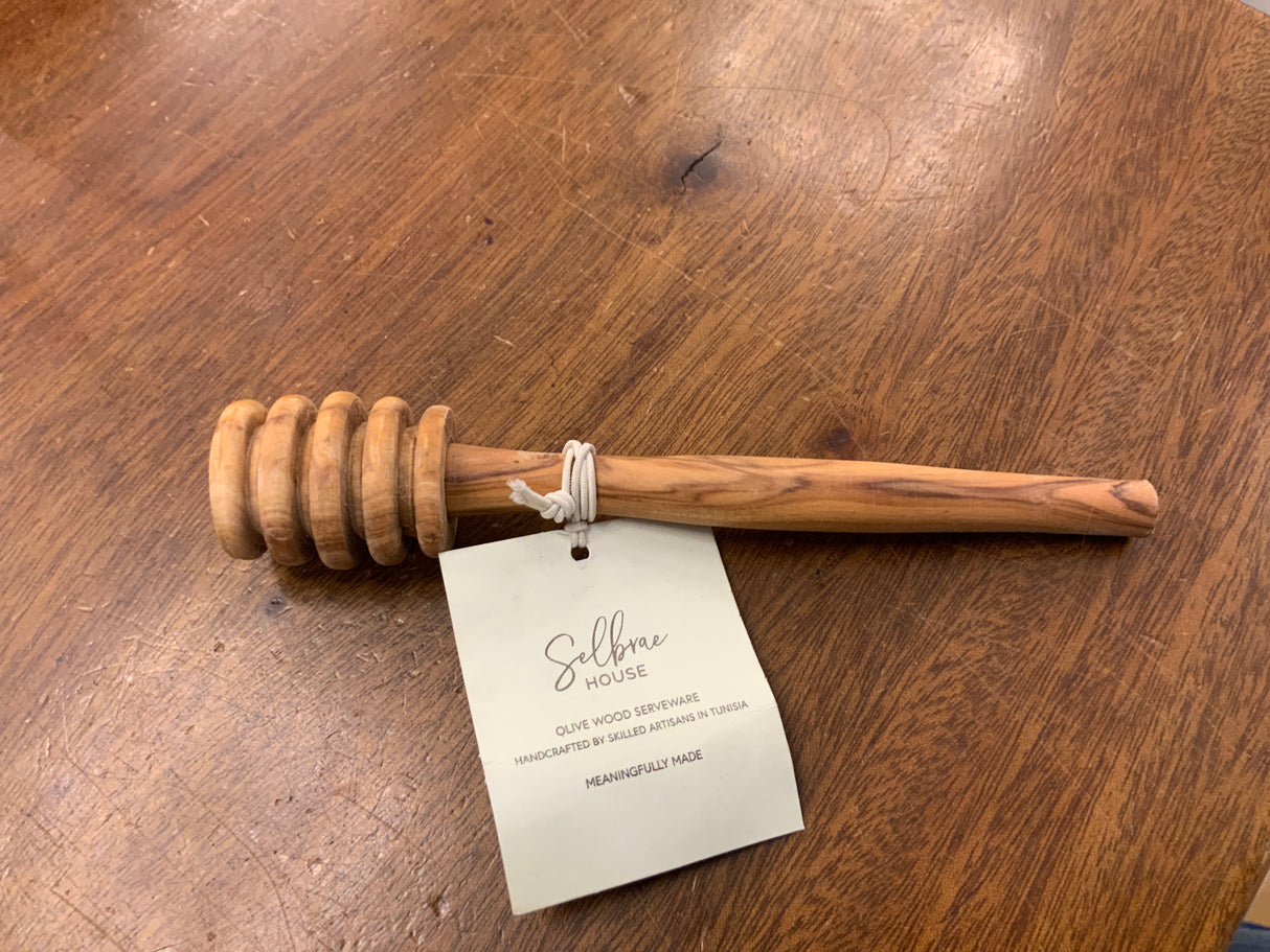 Olive Wood Honey Dipper