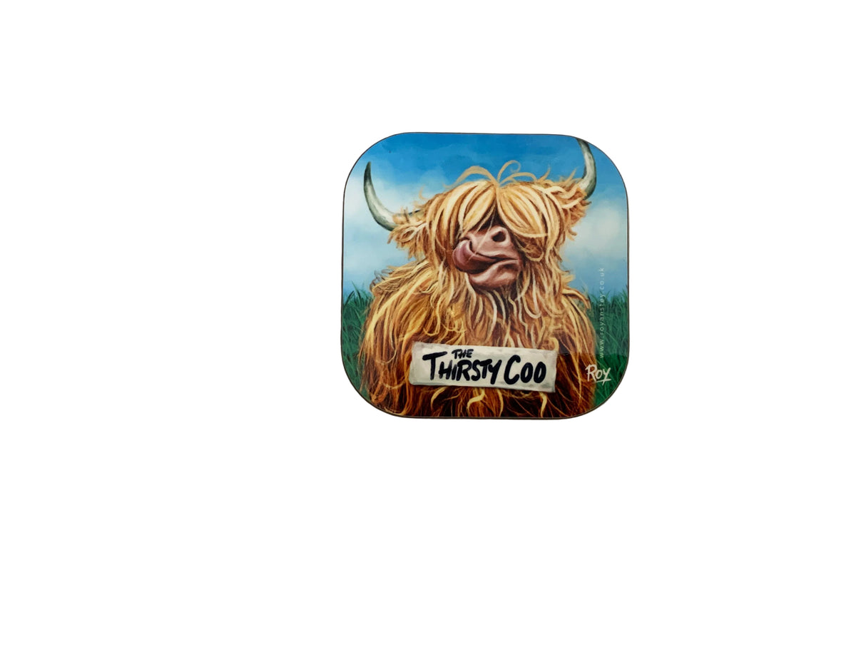 Thirsty Coo Coaster