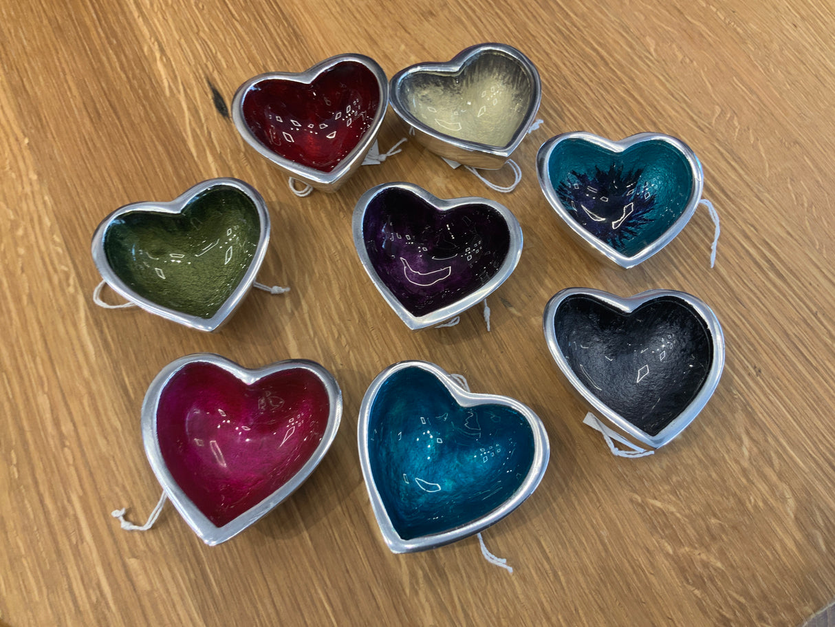 Coloured Mini Heart Dish (Various Colours)
