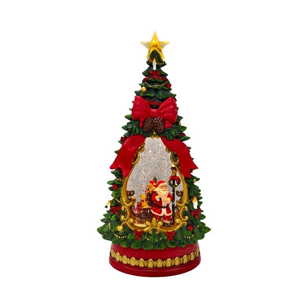 Santa Tree Sparkle Spinner 34cm