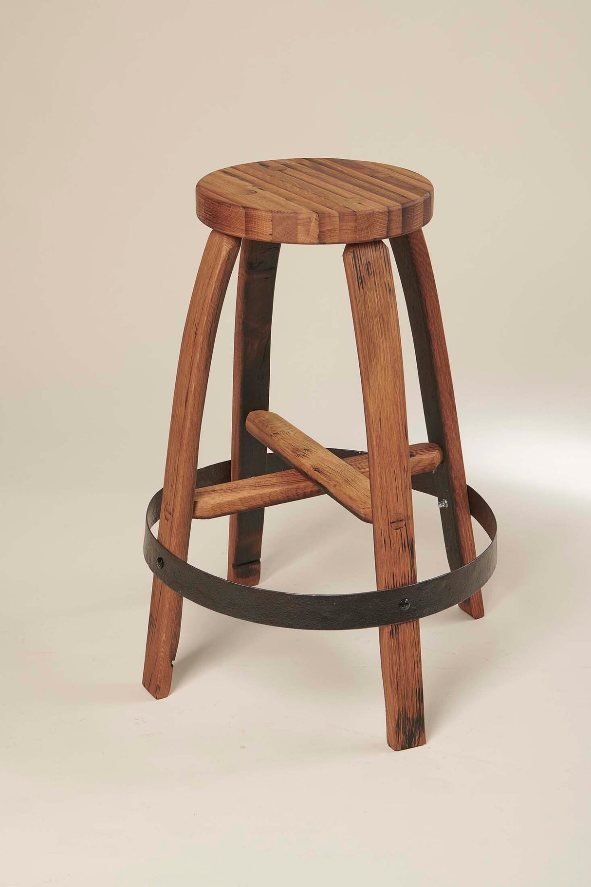 Oak Bar Stool (No Back)