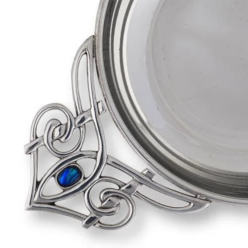 Pewter Celtic with Blue Stone Quaich