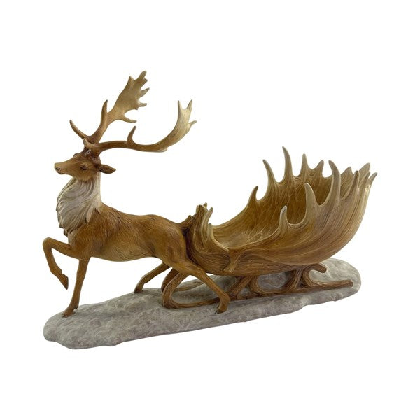 Reindeer & Sleigh Ornament 53 x 35cm