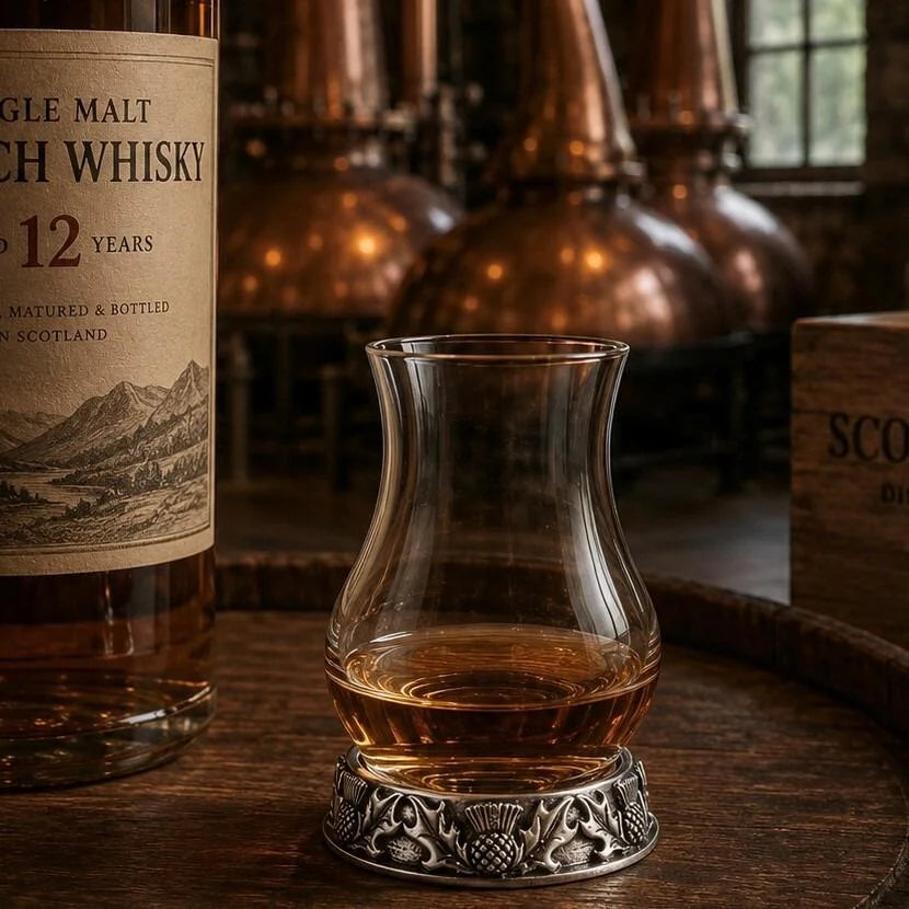 Pewter Thistle Whisky Tasting Glass