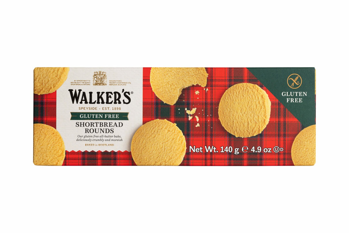 140g Gluten Free Shortbread Rounds Carton