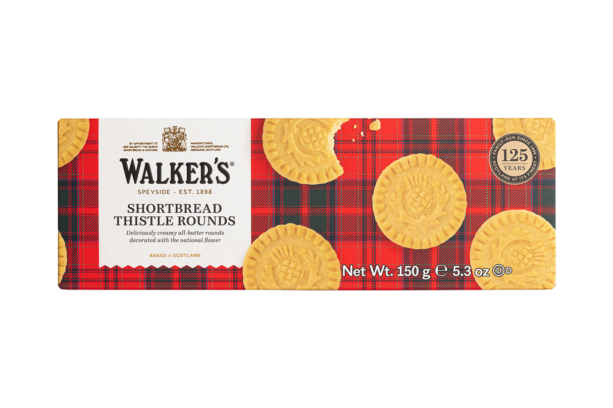 150g Shortbread Thistle Rounds Carton