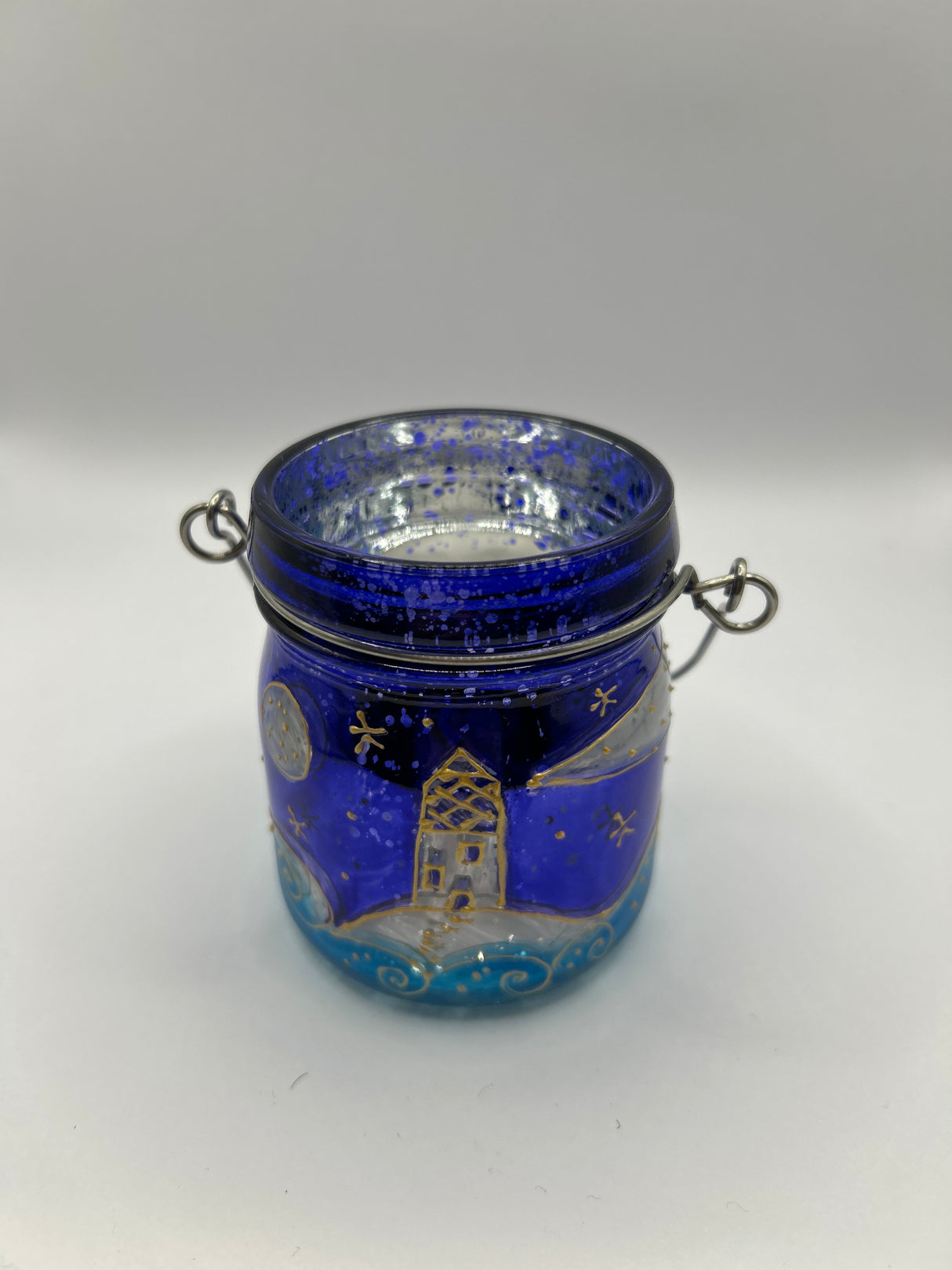 Lighthouse Silver Speckle Lantern