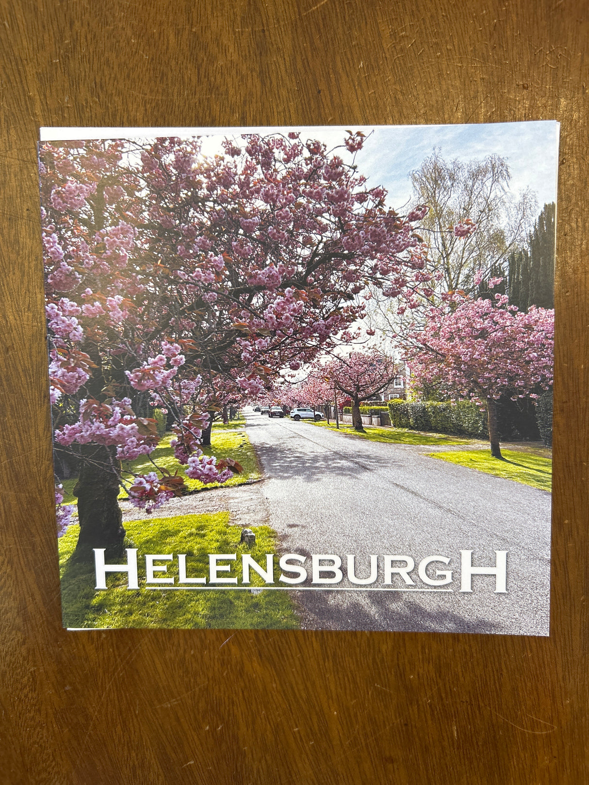 Helensburgh Cherry Blossom Greetings Card