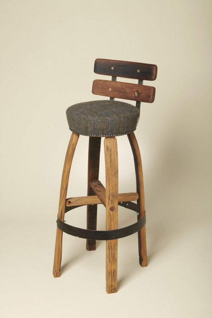 Tweed Bar Chair (With Back)