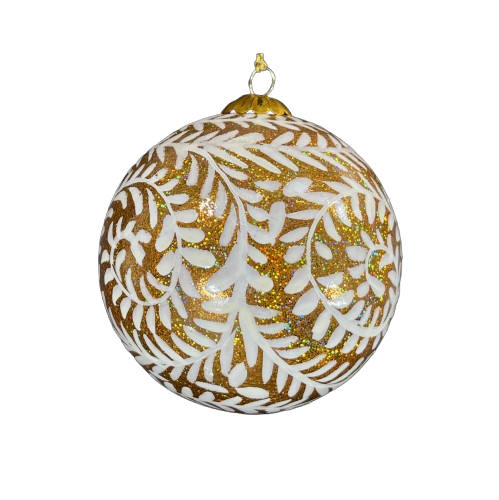 Winter Vines Gold Bauble