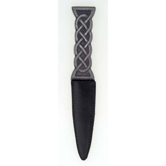 Celtic Knot Silver Effect Sgian Dubh