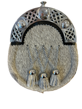 Interlinked Tassel Open Celtic Chrome Cantle Dress Sporran
