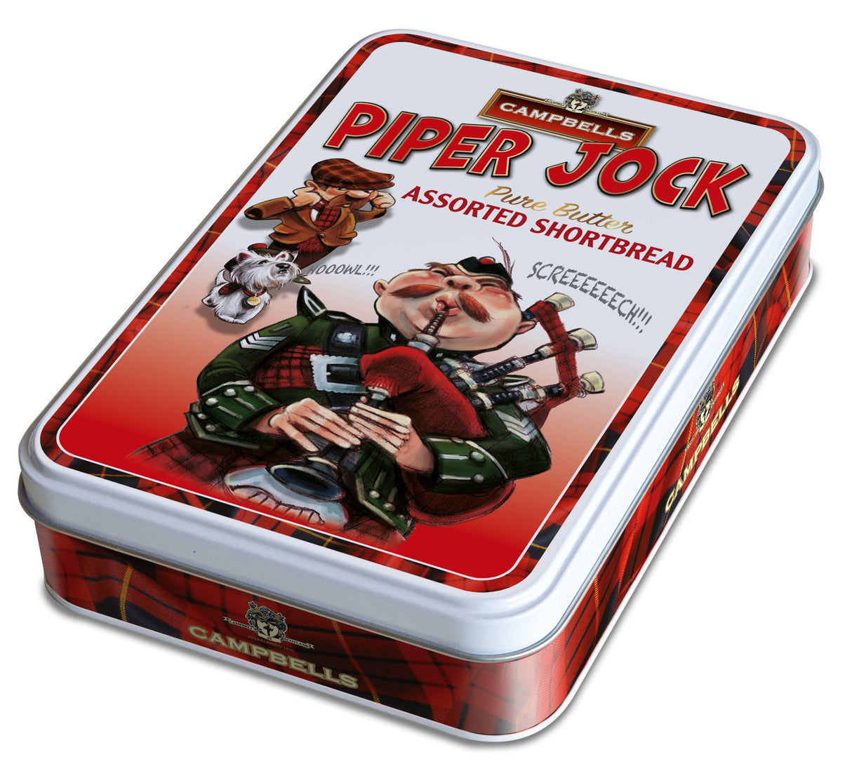 150g Piper Jock Assorted Shaped Shortbread Tin