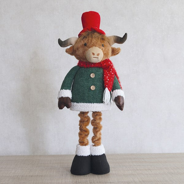 Highland Cow Boy Standing Plush 76cm