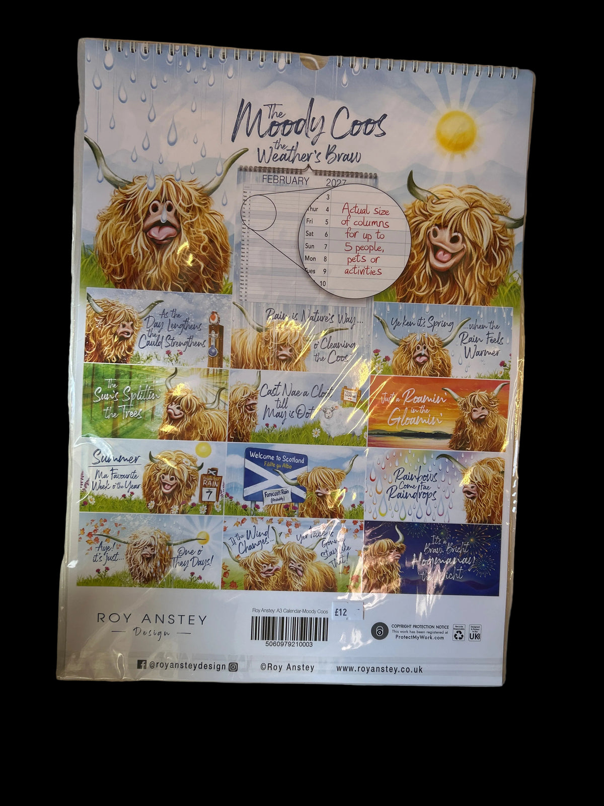 Moody Coos A3 Calendar 2027