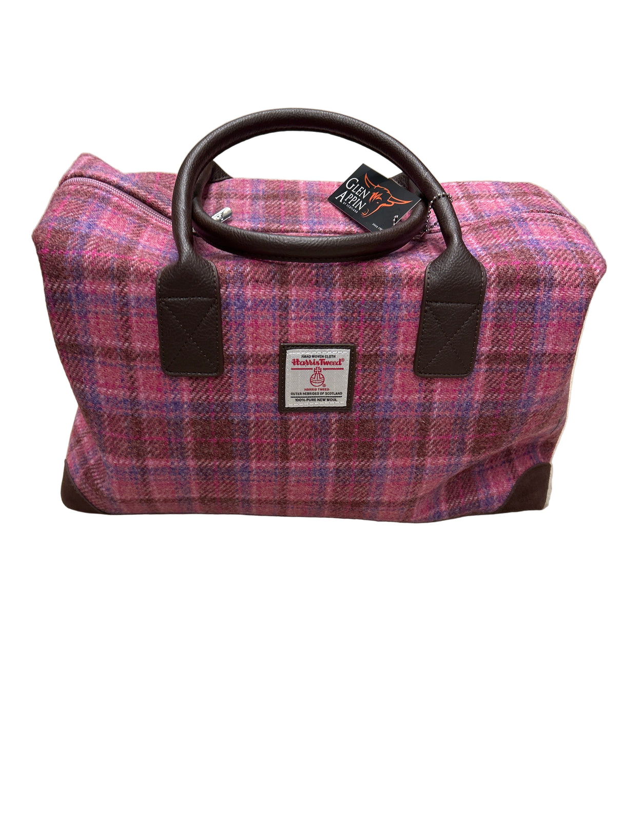 Esk Overnight Bag Pink Check