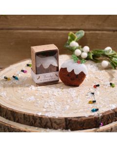 Christmas Pudding Tiny World Fabric Keepsake