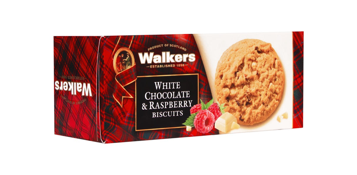 150g White Chocolate & Raspberry Biscuit Carton