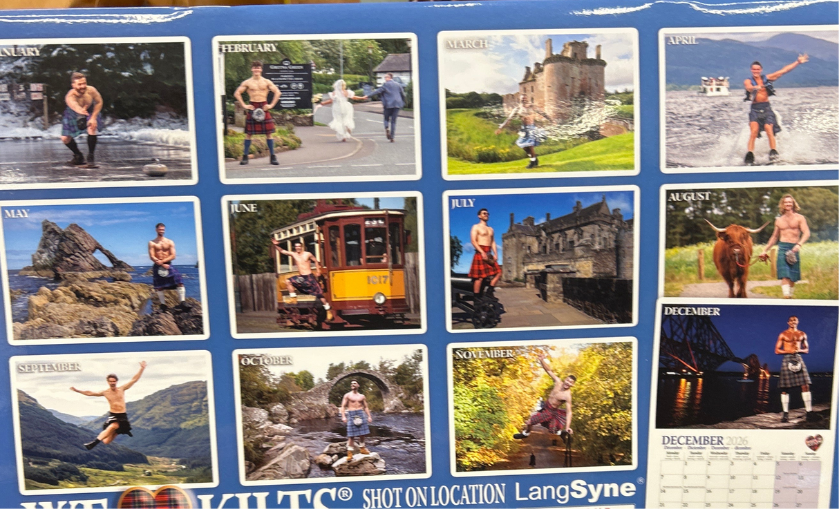 2025 We Love Kilts Wall Calendar
