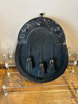Black Finish Open Celtic Cantle Dress Sporran