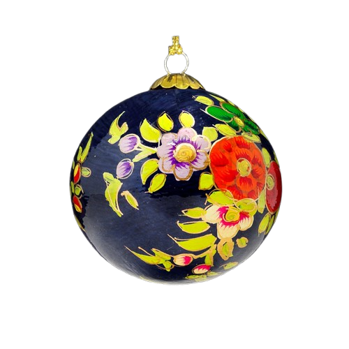 Royal Blue Blooms Bauble