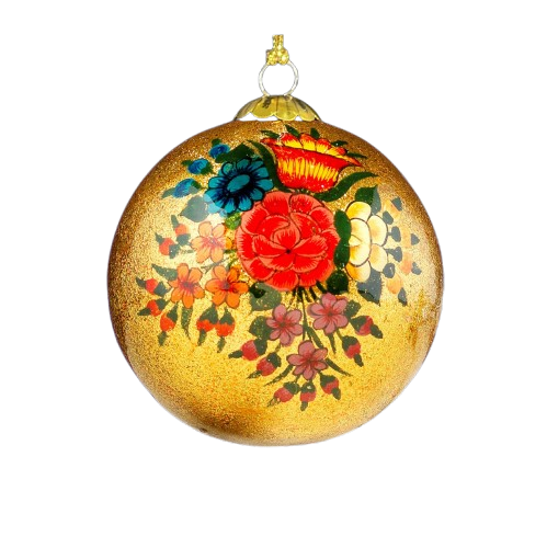 Gold Blooms Bauble