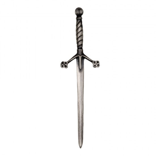 Twisted Hilt Claidhmhor Antique Finish Kilt Pin