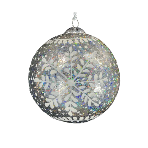 Frozen Silver Bauble