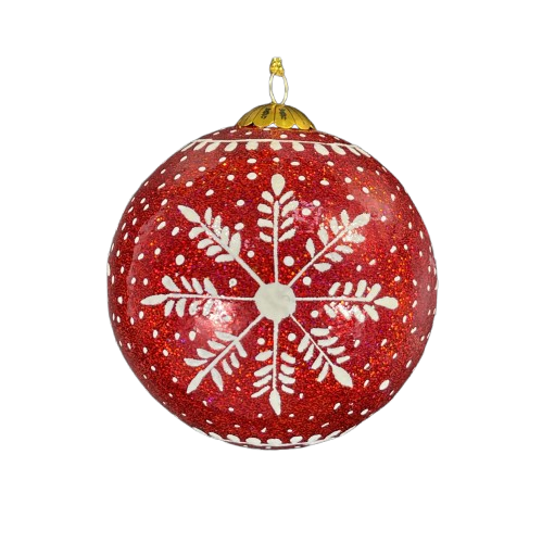 Frozen Red Bauble