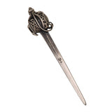 Basket Sword Antiqued Finish Kilt Pin