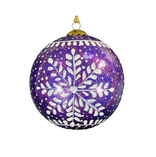 Frozen Purple Bauble